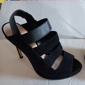 9West - Black Suede Ladder style pumps - New, size 8.5M